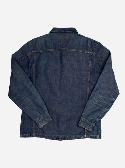 HELMUT LANG S/S 1998 INDIGO DENIM OVERSHIRT. (44 / S) - SEVENUES.