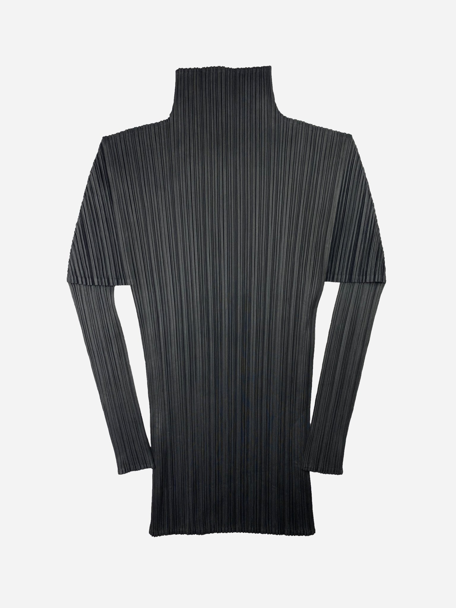 ISSEY MIYAKE PLEATS PLEASE HIGH NECK PLEATED TOP. (4 / L) - SEVENUES.