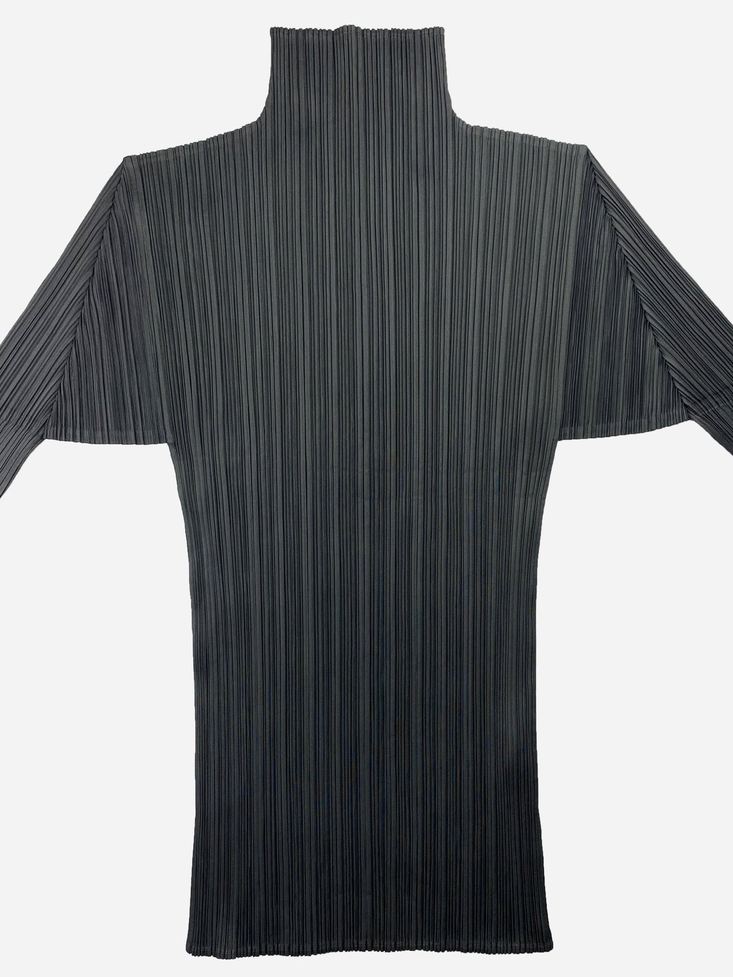 ISSEY MIYAKE PLEATS PLEASE HIGH NECK PLEATED TOP. (4 / L) - SEVENUES.