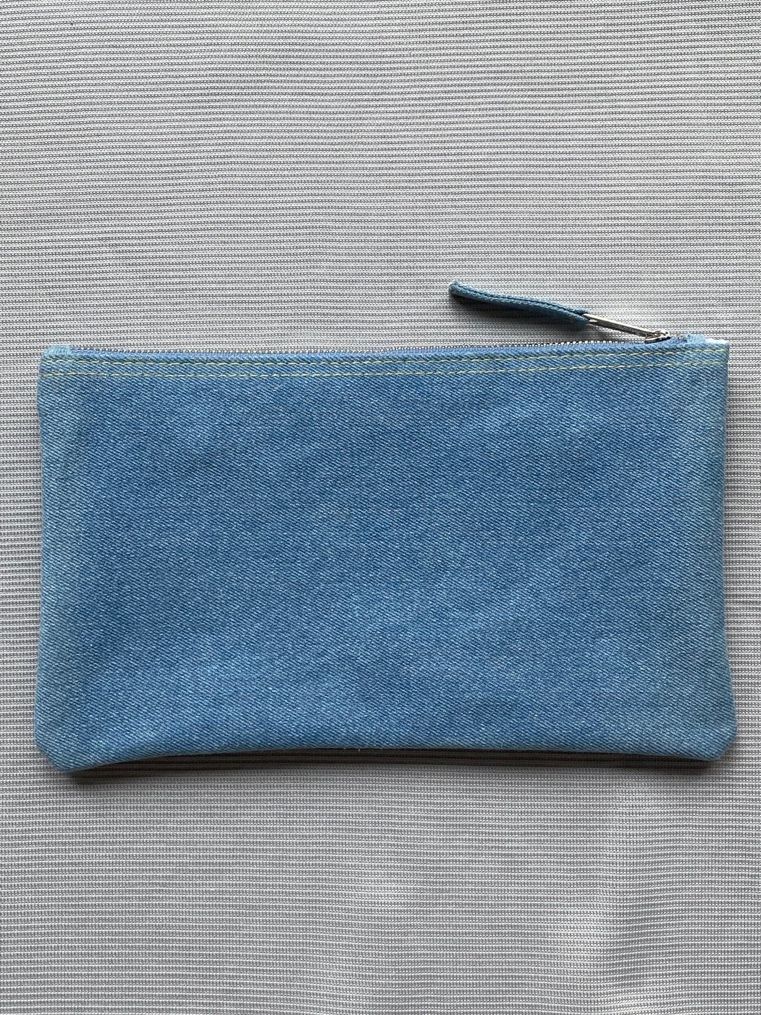 JEAN PAUL GAULTIER 'POUR VOUS' DENIM POUCH. - SEVENUES.