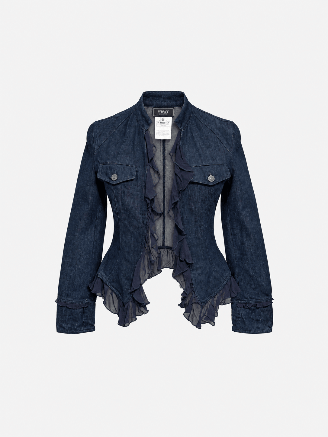 JEANS COUTURE 2000's DENIM JACKET. (40 / XS) - SEVENUES.