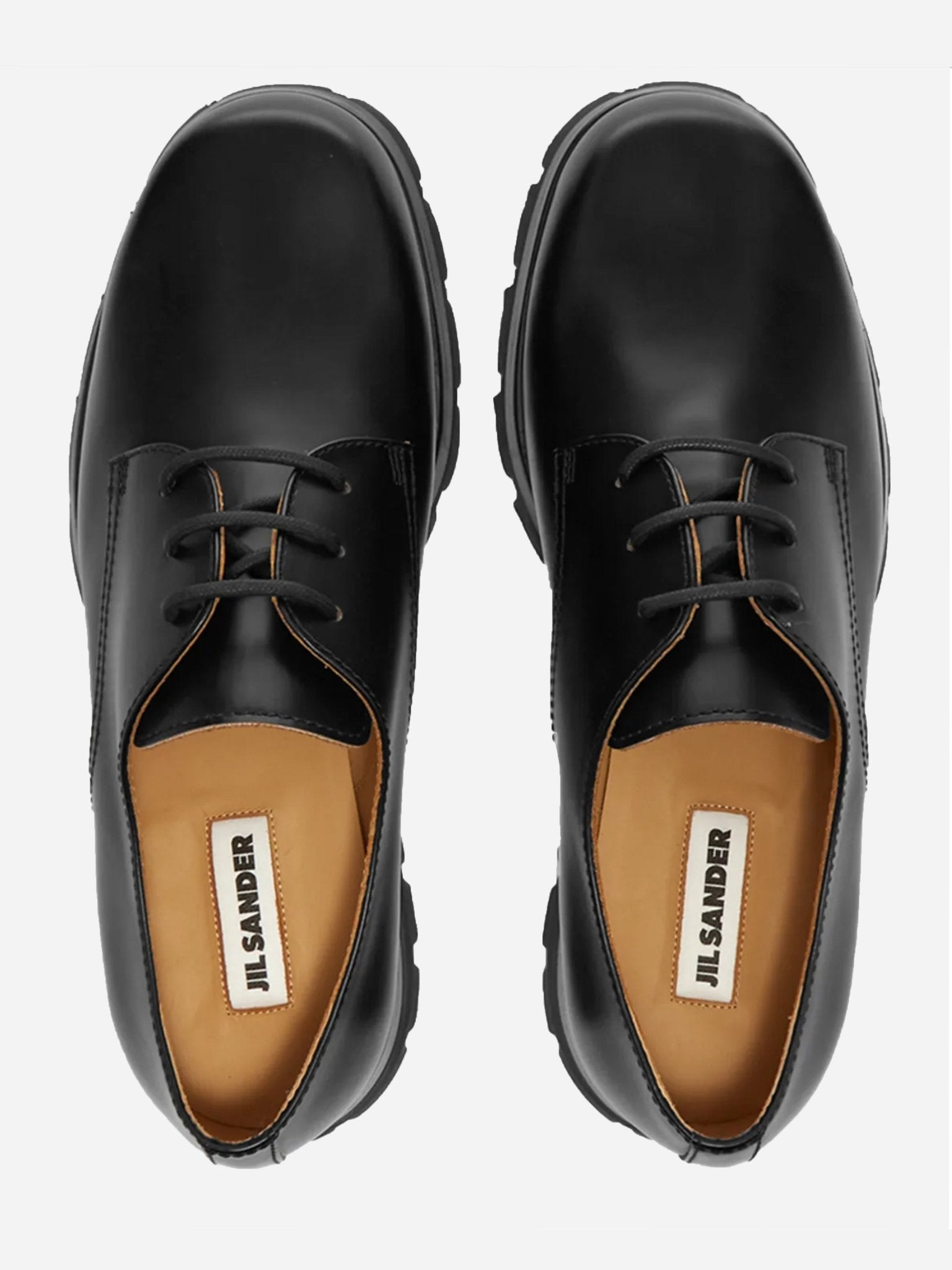 JIL SANDER CHUNKY LEATHER DERBYS. (43) - SEVENUES.