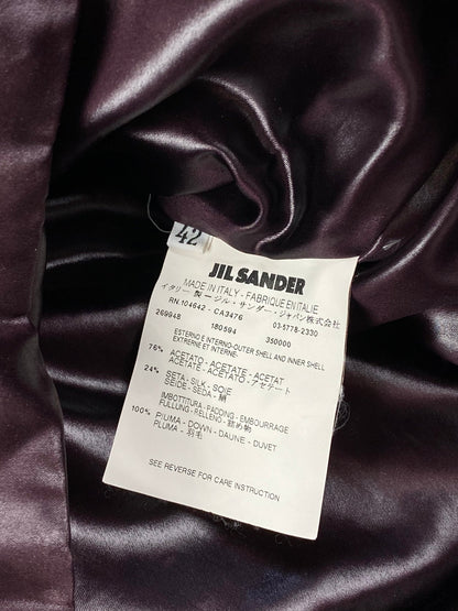 JIL SANDER F/W 2017 SILK DOWN JACKET. (42 / S) - SEVENUES.