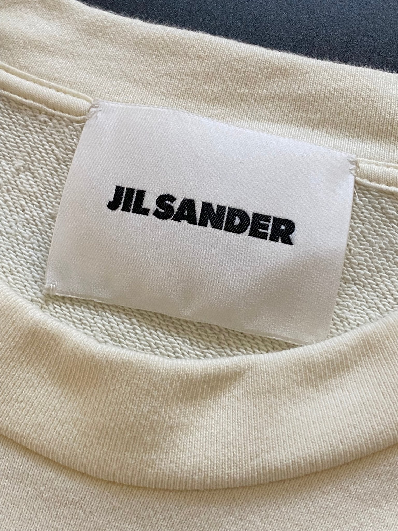 JIL SANDER + LOGO SWEATSHIRT. (L) - SEVENUES.