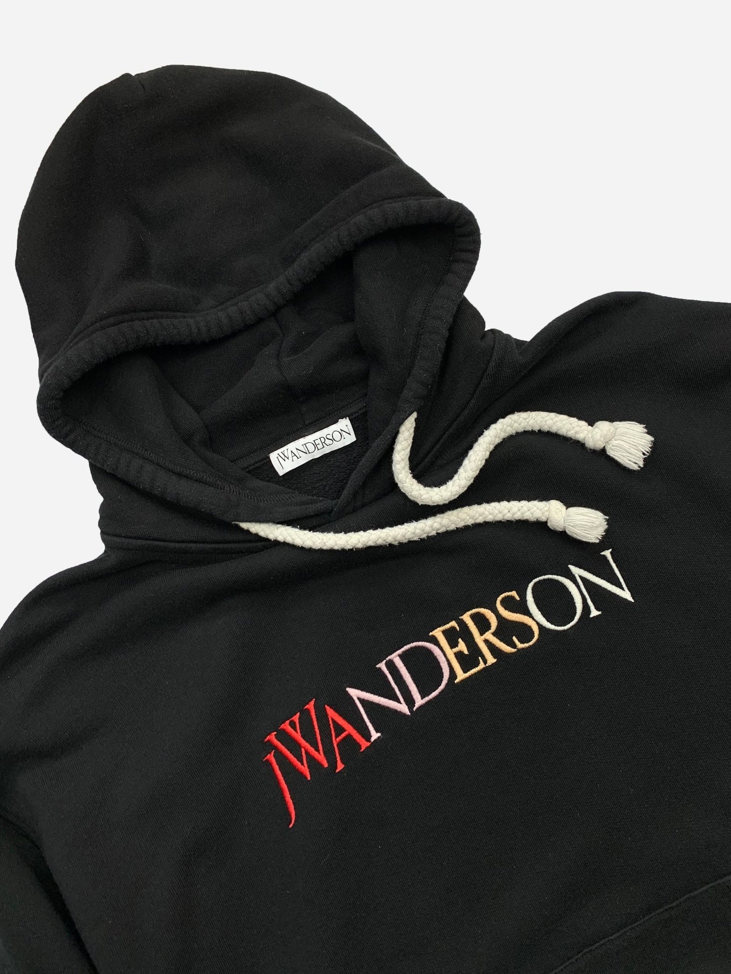 J.W. ANDERSON LOGO EMBROIDERY HOODIE. (S) - SEVENUES.