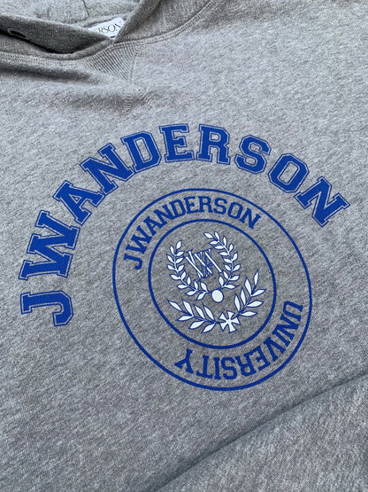 J.W. ANDERSON UNIVERSITY HOODED SWEATSHIRT. (L) - SEVENUES.