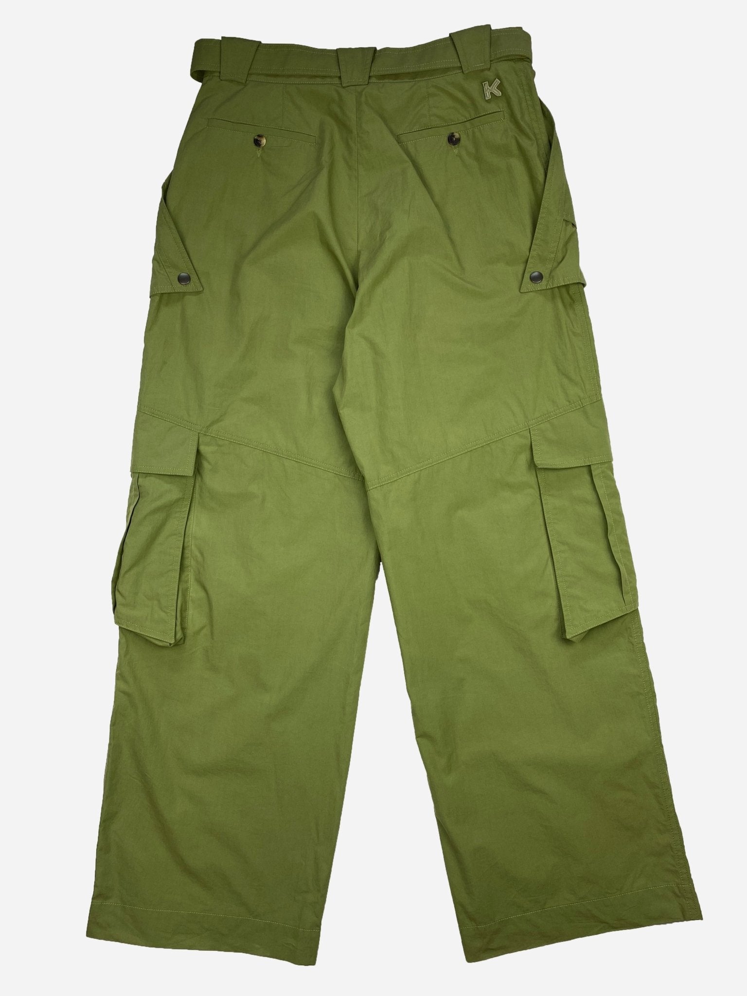 KENZO PARIS COTTON TWILL BELTED CARGO PANTS. (31) - SEVENUES.