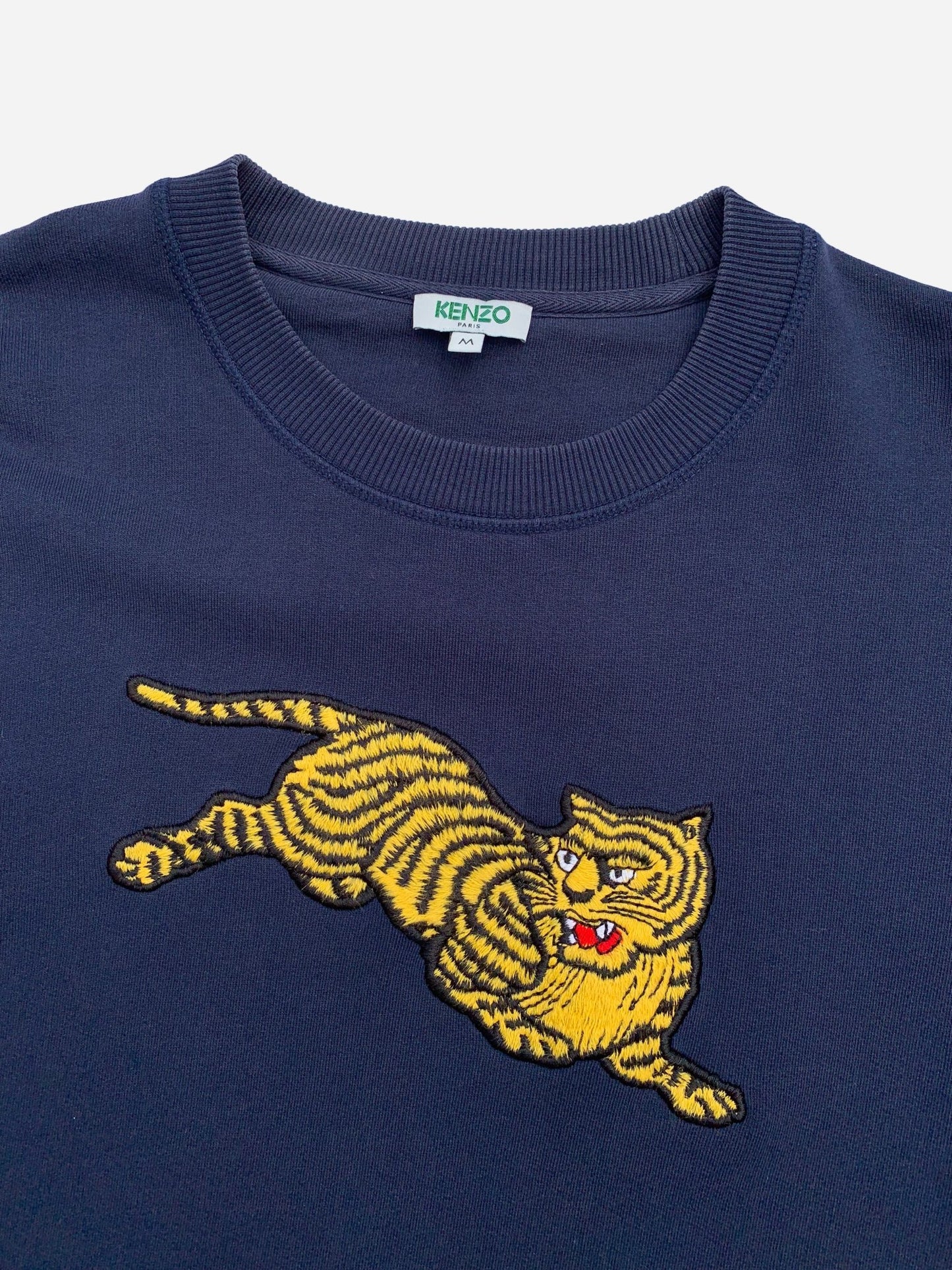 KENZO PARIS EMBROIDERED TIGER SWEATSHIRT. (M) - SEVENUES.