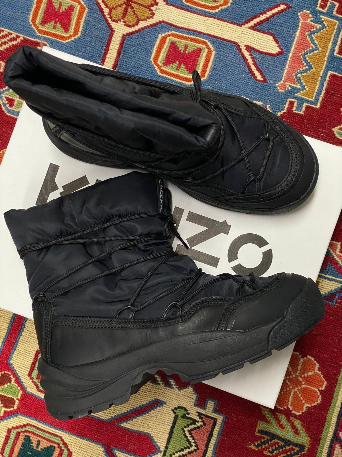 KENZO PARIS NYLON WORK SNOW BOOTS. (41) - SEVENUES.