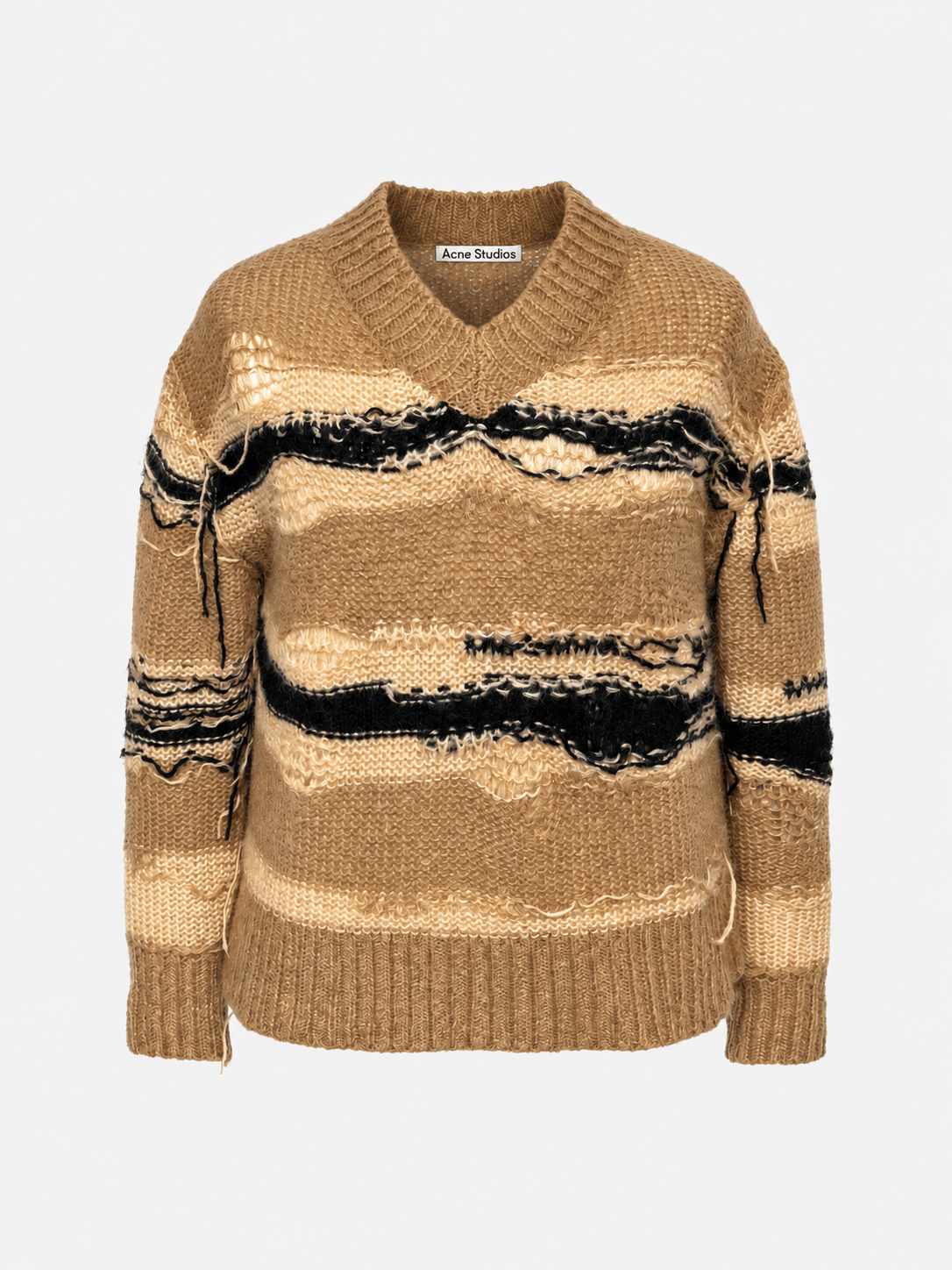 'KEREN' MOHAIR KNIT SWEATSHIRT. (XS) - SEVENUES.