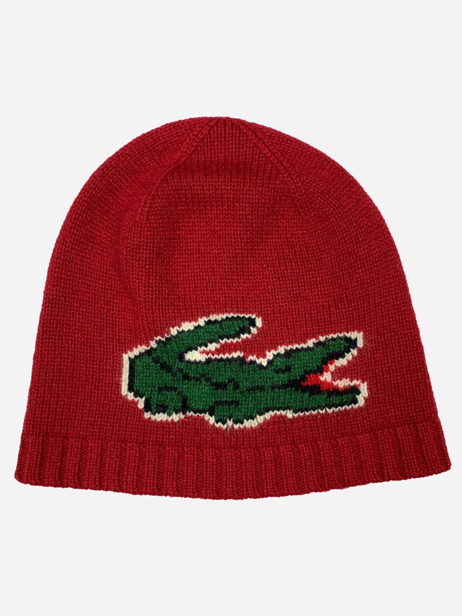 LACOSTE CROCODILE WOOL & VISCOSE BEANIE. - SEVENUES.