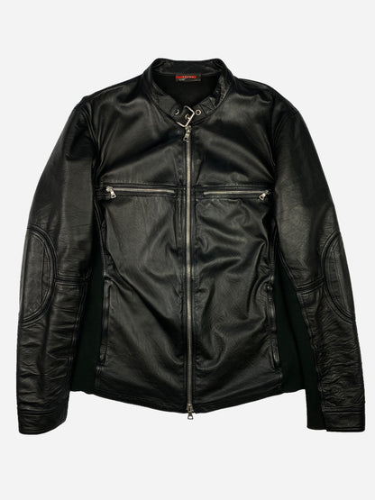 PRADA LINEA ROSSA F/W 2003 RACING LEATHER JACKET. (52 / L)