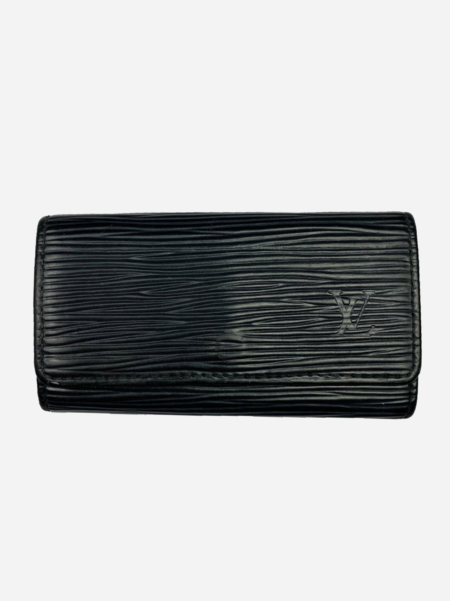 LOUIS VUITTON EPI LEATHER KEY HOLDER. - SEVENUES.