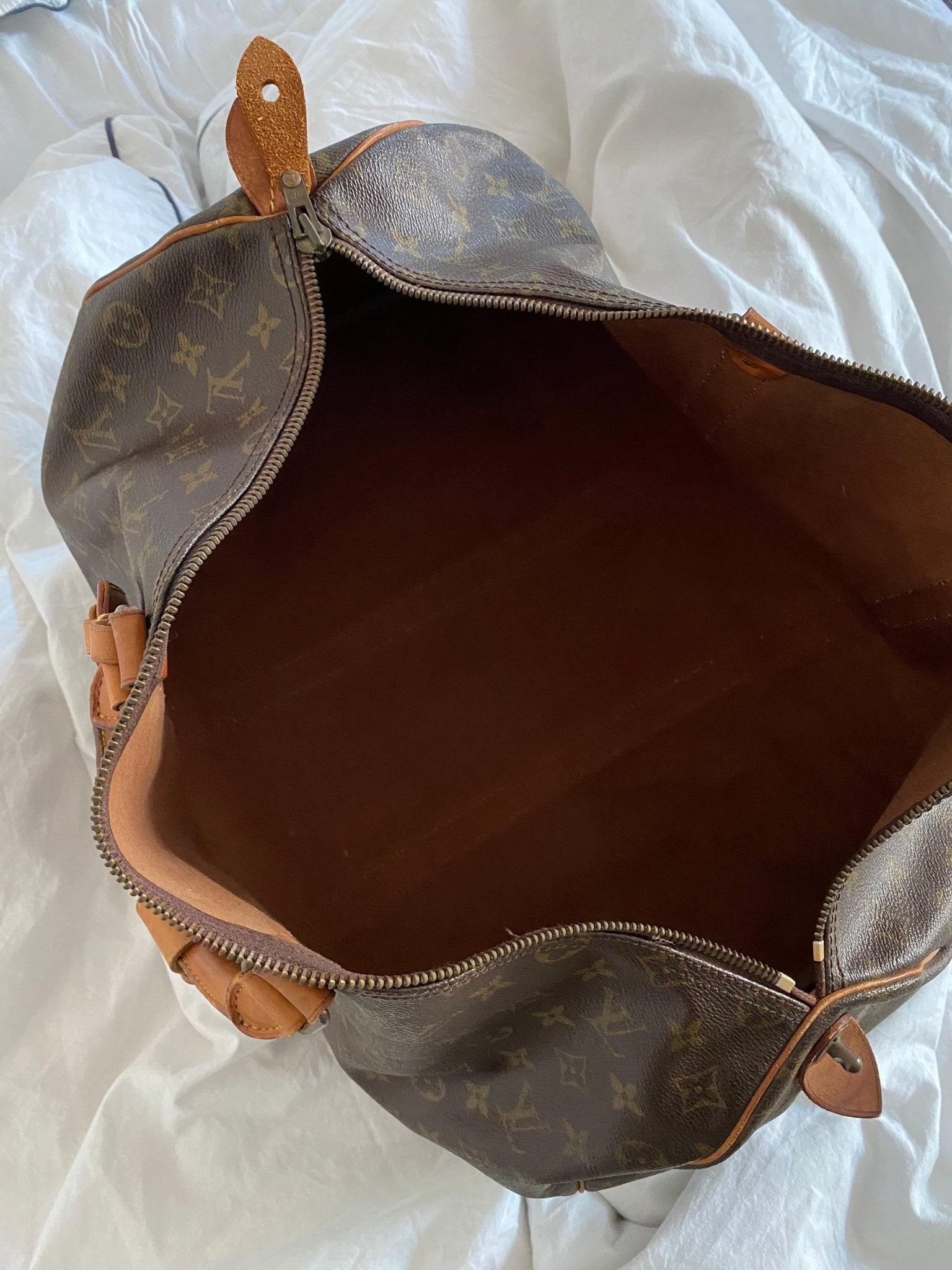 LOUIS VUITTON KEEPALL 50 WEEKENDER BAG. - SEVENUES.