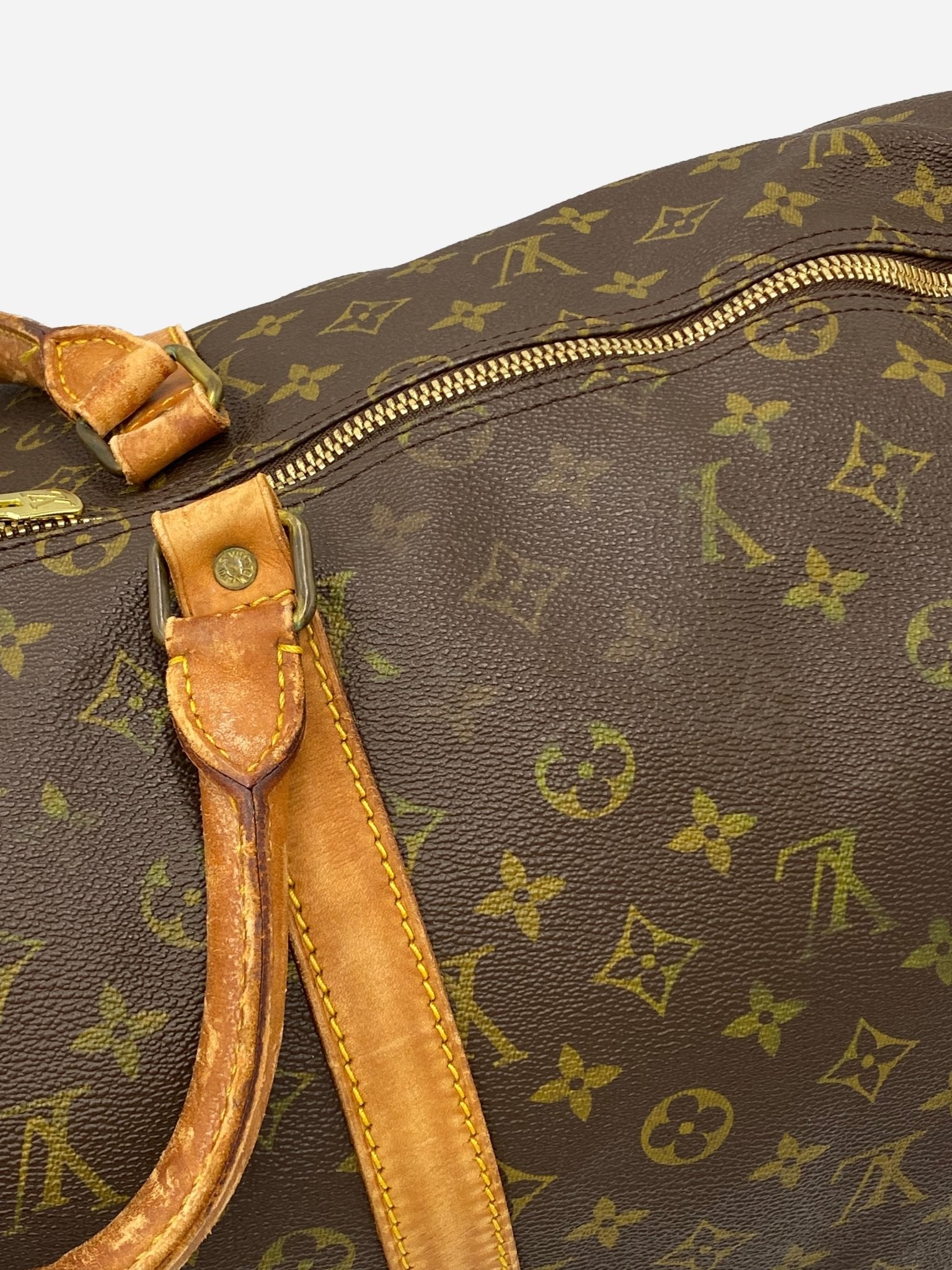 LOUIS VUITTON KEEPALL 55 MONOGRAM WEEKENDER BAG. - SEVENUES.