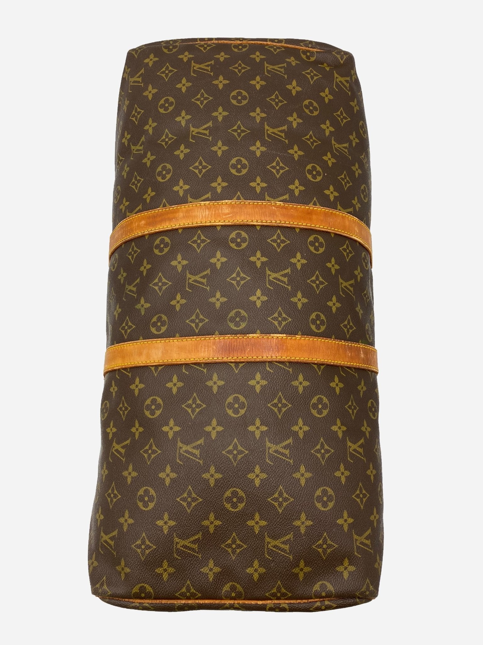 LOUIS VUITTON KEEPALL 55 MONOGRAM WEEKENDER BAG. - SEVENUES.