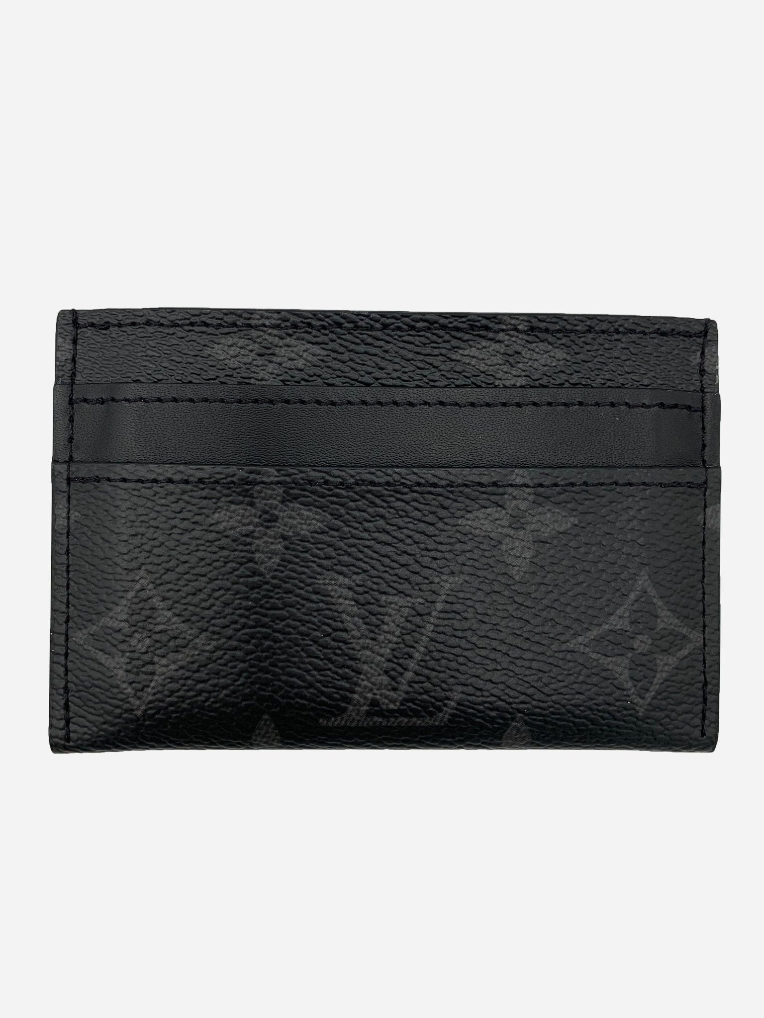 LOUIS VUITTON PORTE - CARTES DOUBLE MONOGRAM ECLIPSE CARDHOLDER. - SEVENUES.