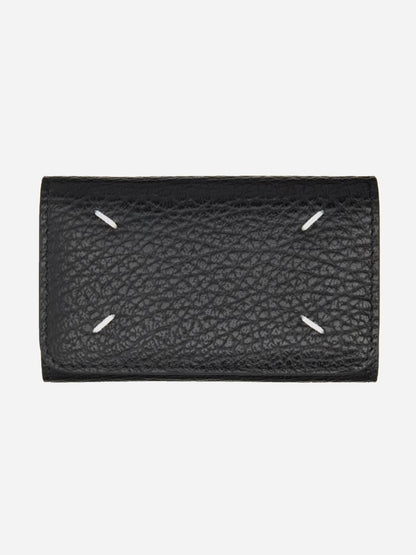 MAISON MARGIELA 4 - STITCHES GRAINED LEATHER KEYHOLDER. - SEVENUES.