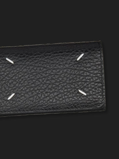 MAISON MARGIELA 4 - STITCHES GRAINED LEATHER KEYHOLDER. - SEVENUES.