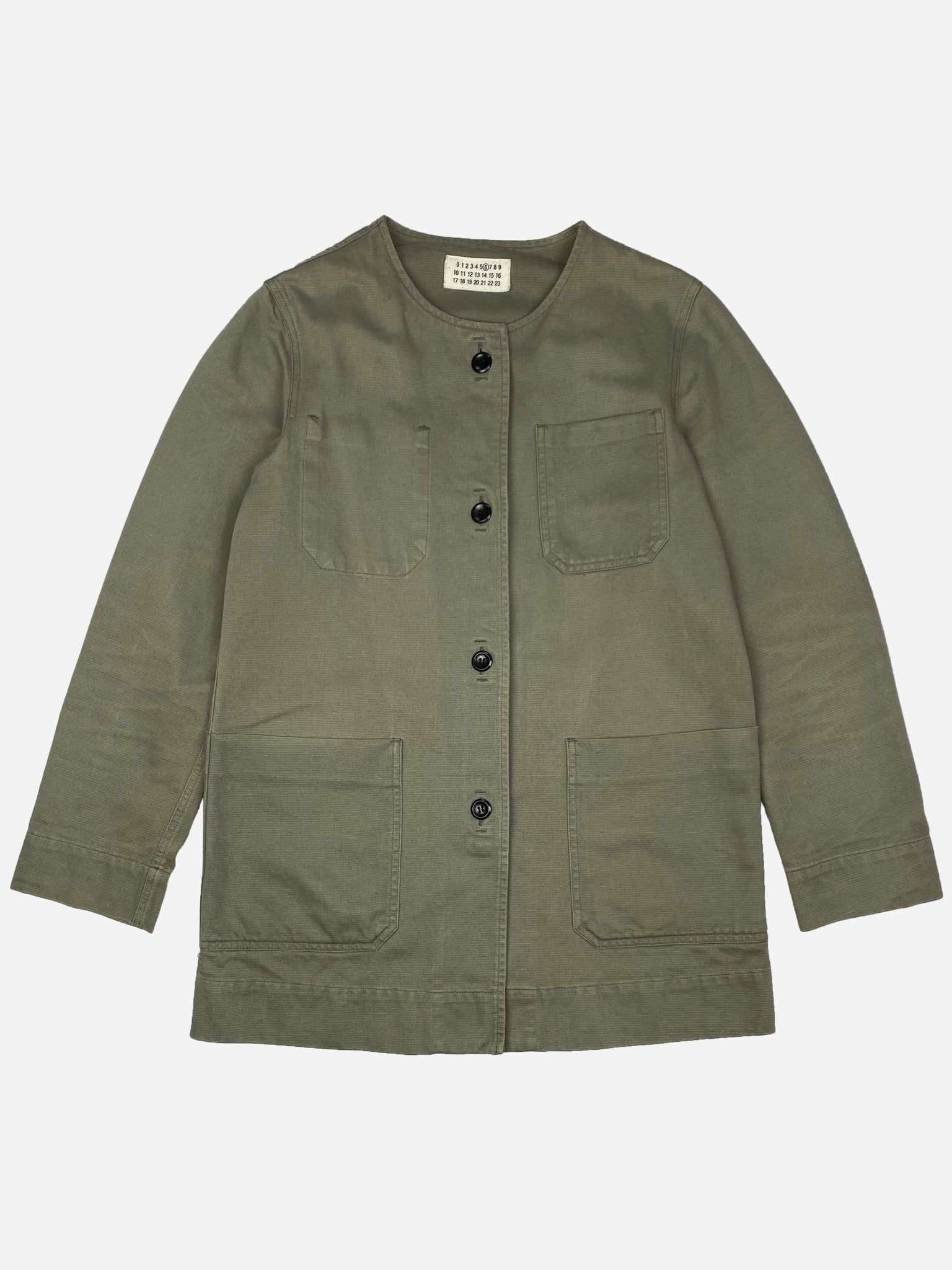 MAISON MARGIELA '6' COTTON TWILL CHORE JACKET. (42 / L) - SEVENUES.