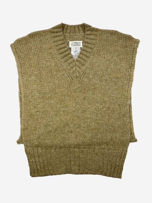 MAISON MARGIELA F/W 2022 OPEN SIDE KNIT SWEATER VEST. (L) - SEVENUES.