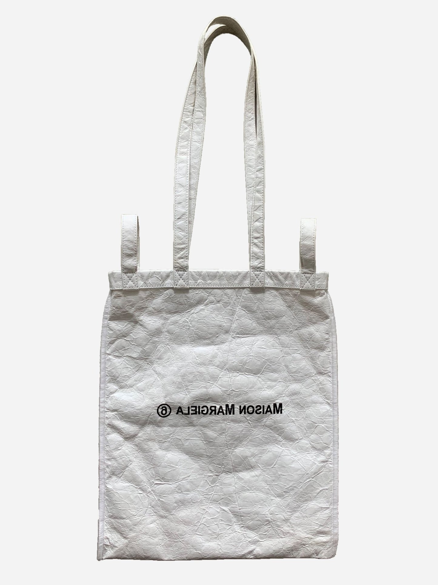 MAISON MARGIELA MM6 CRINKLED TOTE BAG. - SEVENUES.