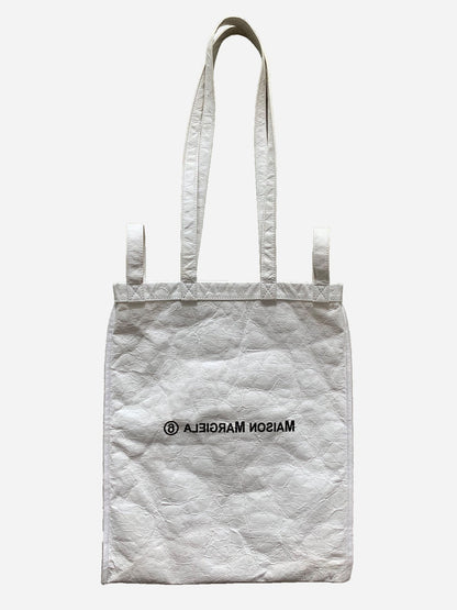 MAISON MARGIELA MM6 CRINKLED TOTE BAG. - SEVENUES.