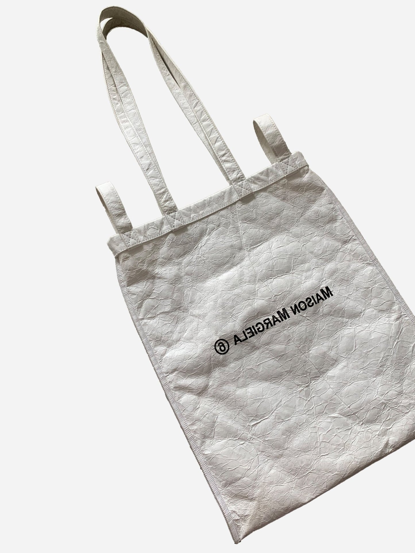 MAISON MARGIELA MM6 CRINKLED TOTE BAG. - SEVENUES.