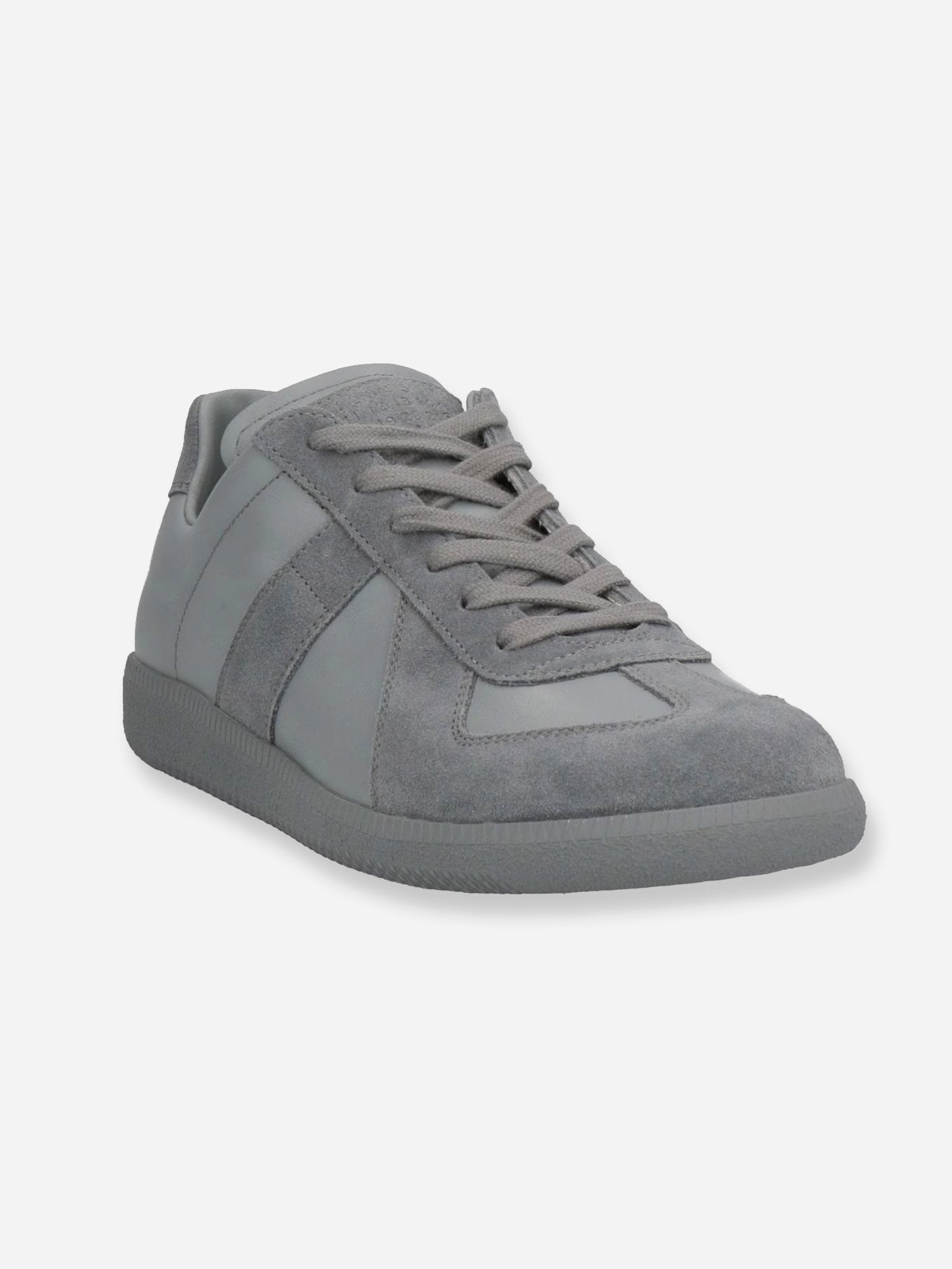 MAISON MARGIELA REPLICA GAT GREY LEATHER SNEAKERS. (41) - SEVENUES.