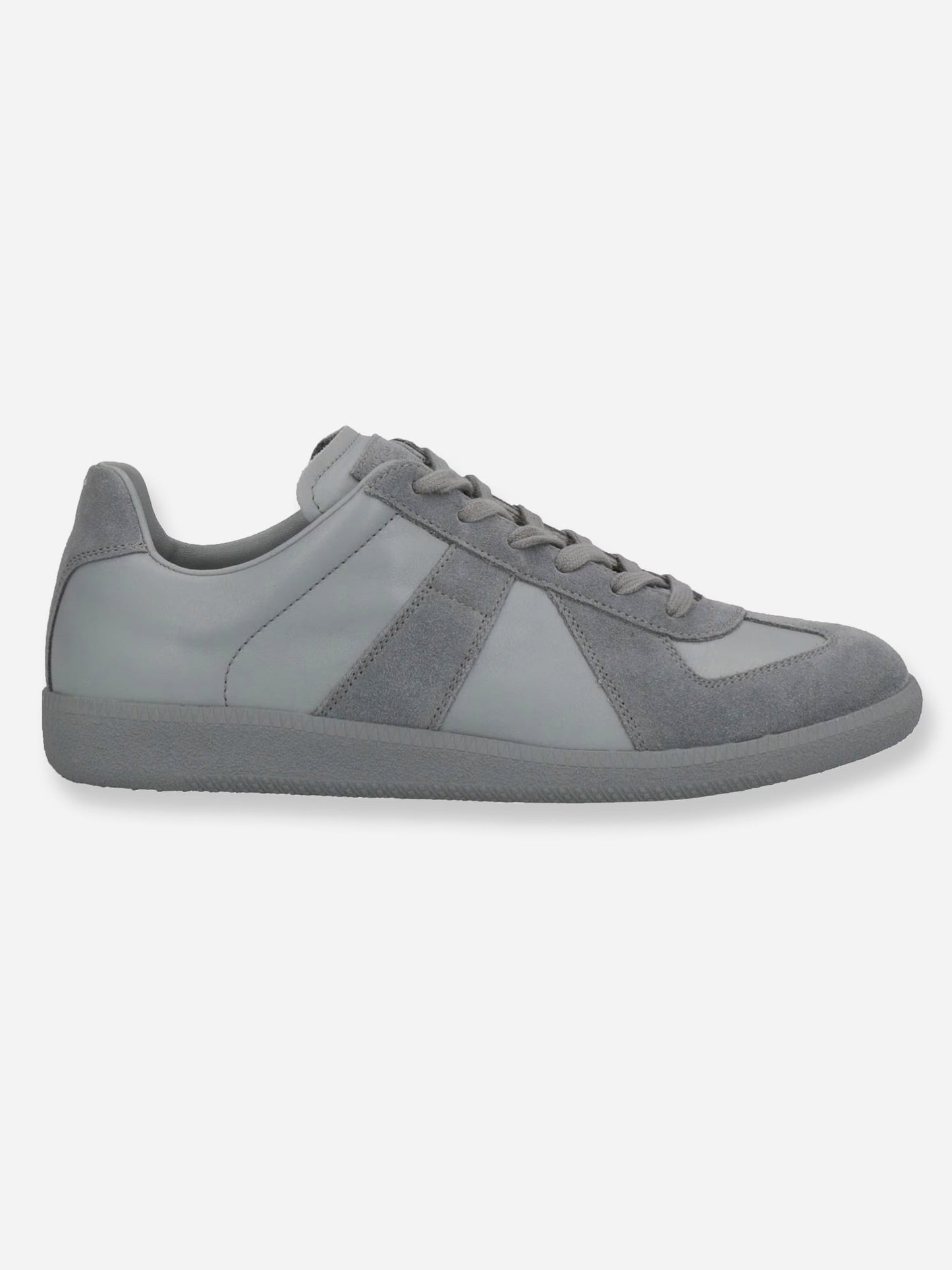 MAISON MARGIELA REPLICA GAT GREY LEATHER SNEAKERS. (41) - SEVENUES.