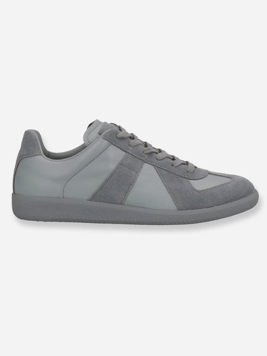 MAISON MARGIELA REPLICA GAT GREY LEATHER SNEAKERS. (41) - SEVENUES.