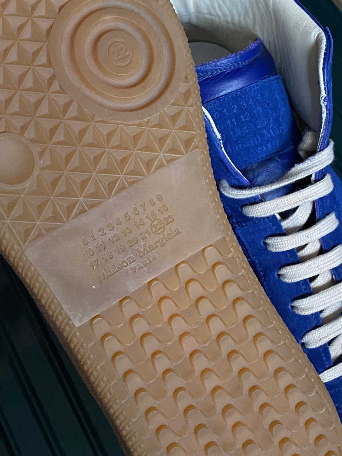 MAISON MARGIELA REPLICA GAT HIGH LEATHER SNEAKERS. (46) - SEVENUES.