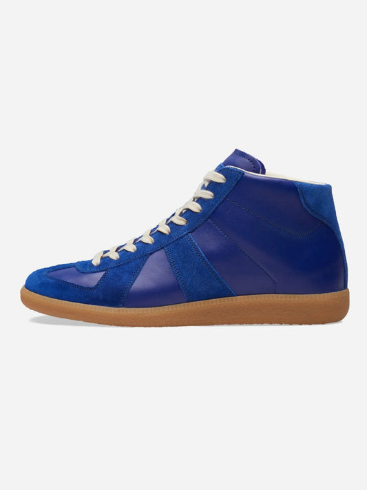 MAISON MARGIELA REPLICA GAT HIGH LEATHER SNEAKERS. (46) - SEVENUES.