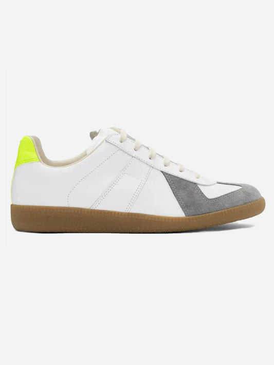 MAISON MARGIELA REPLICA GAT LEATHER SNEAKERS. (40) - SEVENUES.