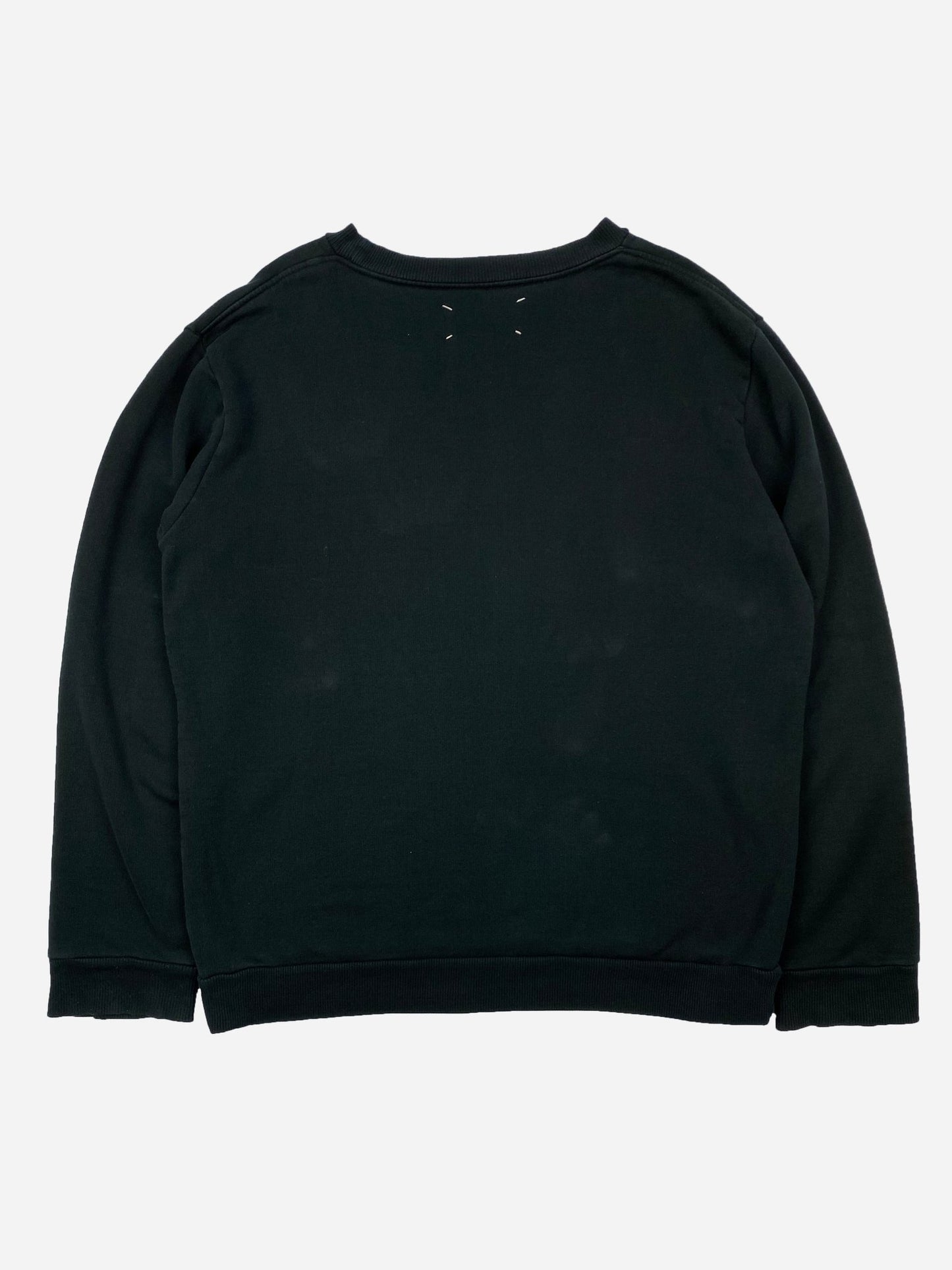 MAISON MARTIN MARGIELA 'BROKEN VINYL' CREWNECK SWEATSHIRT. (L) - SEVENUES.