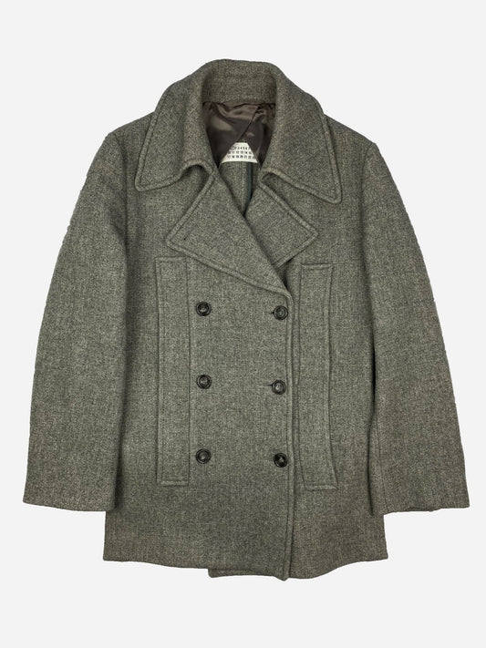 MAISON MARTIN MARGIELA F/W 2011 WOOL CABAN PEA COAT. (42 / XL) - SEVENUES.