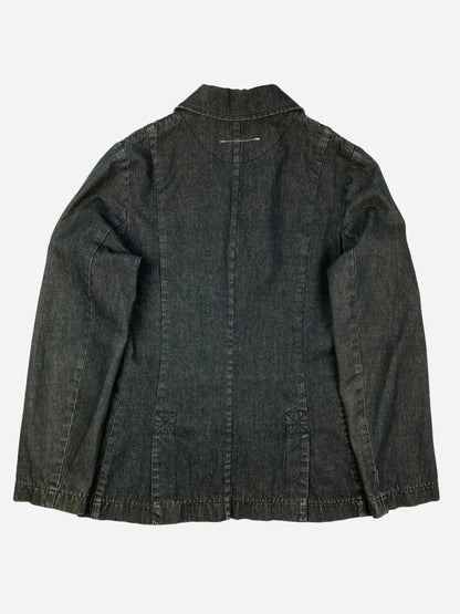 MAISON MARTIN MARGIELA 'TIGHT FIT' S/S 2003 DENIM BLAZER JACKET. (42 / XL) - SEVENUES.