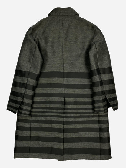 MARNI A/W '16 STRIPED LANA WOOL COAT. (40 / M) - SEVENUES.