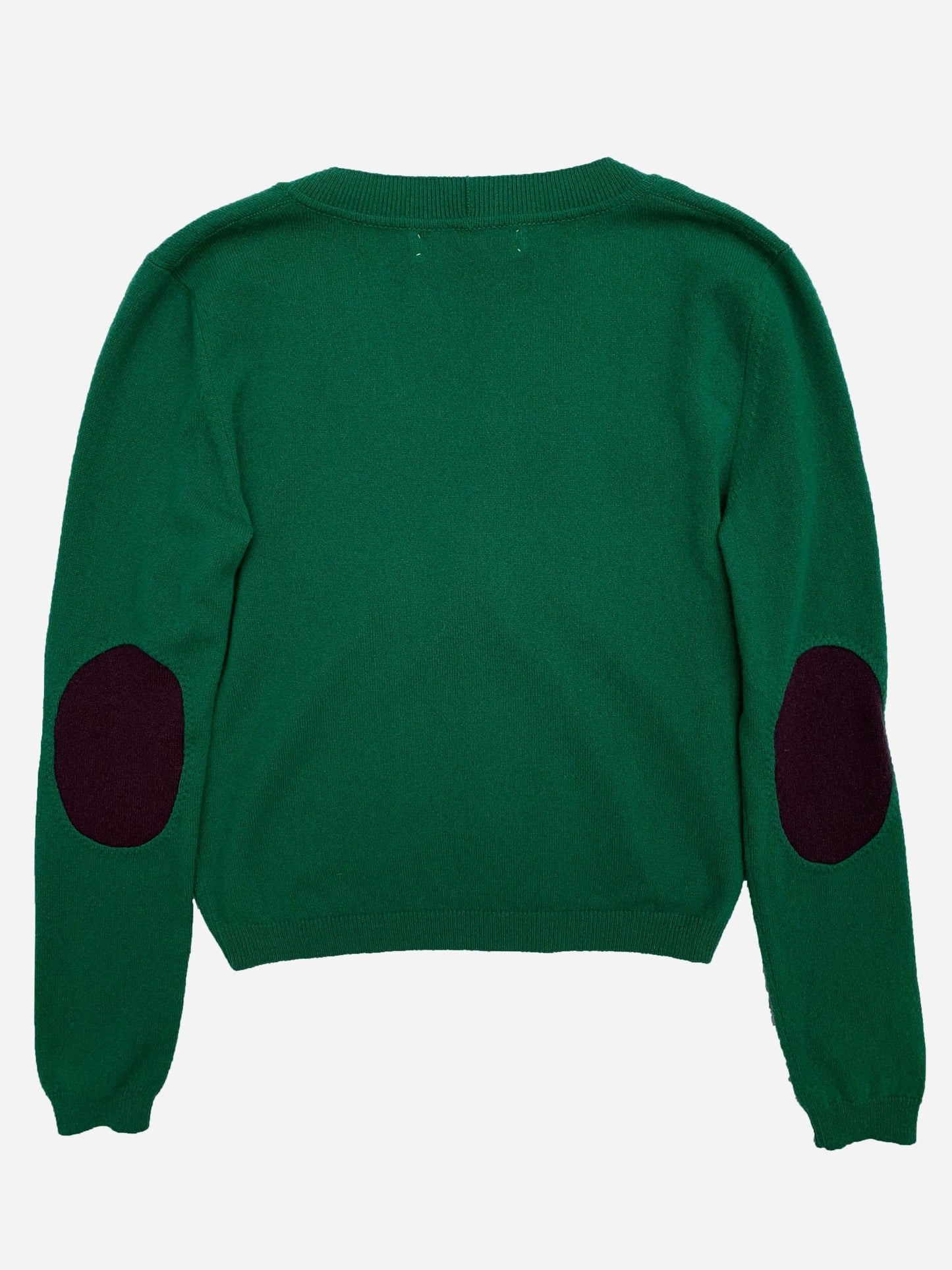 MARNI ELBOW PATCH 100% CASHMERE JUMPER. (40 / XS) - SEVENUES.