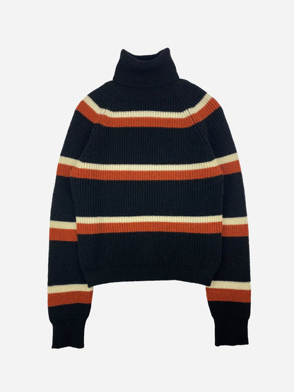 MARNI F/W 2021 STRIPED KNIT TURTLENECK JUMPER. (40 / M) - SEVENUES.