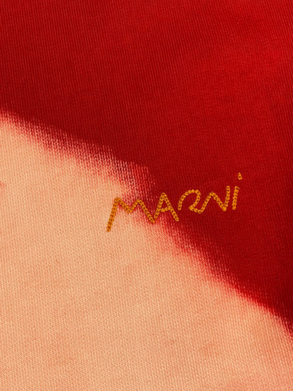 MARNI OVERSIZED LOGO V - NECK SPLIT WOOL HOODIE. (XXL) - SEVENUES.