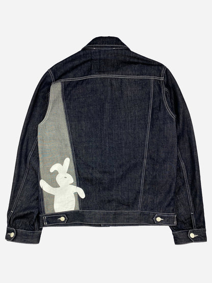 MARNI S/S 2019 RABBIT INDIGO DENIM JACKET. (44 / L) - SEVENUES.