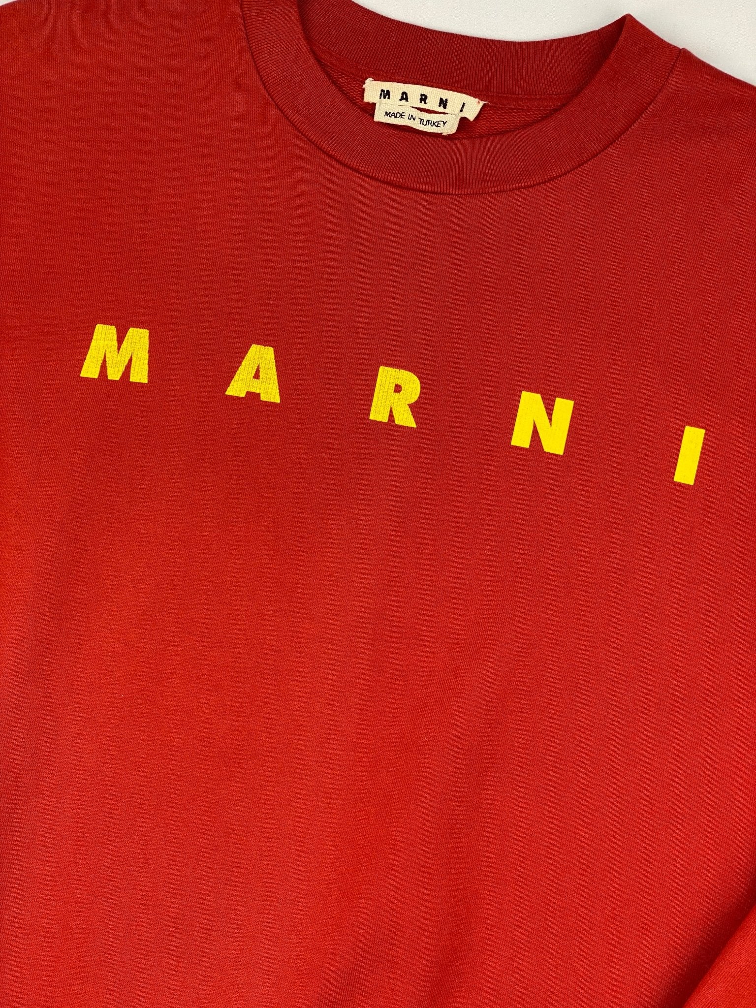 MARNI S/S 2021 SPELLOUT CREWNECK SWEATER. (48 / M) - SEVENUES.