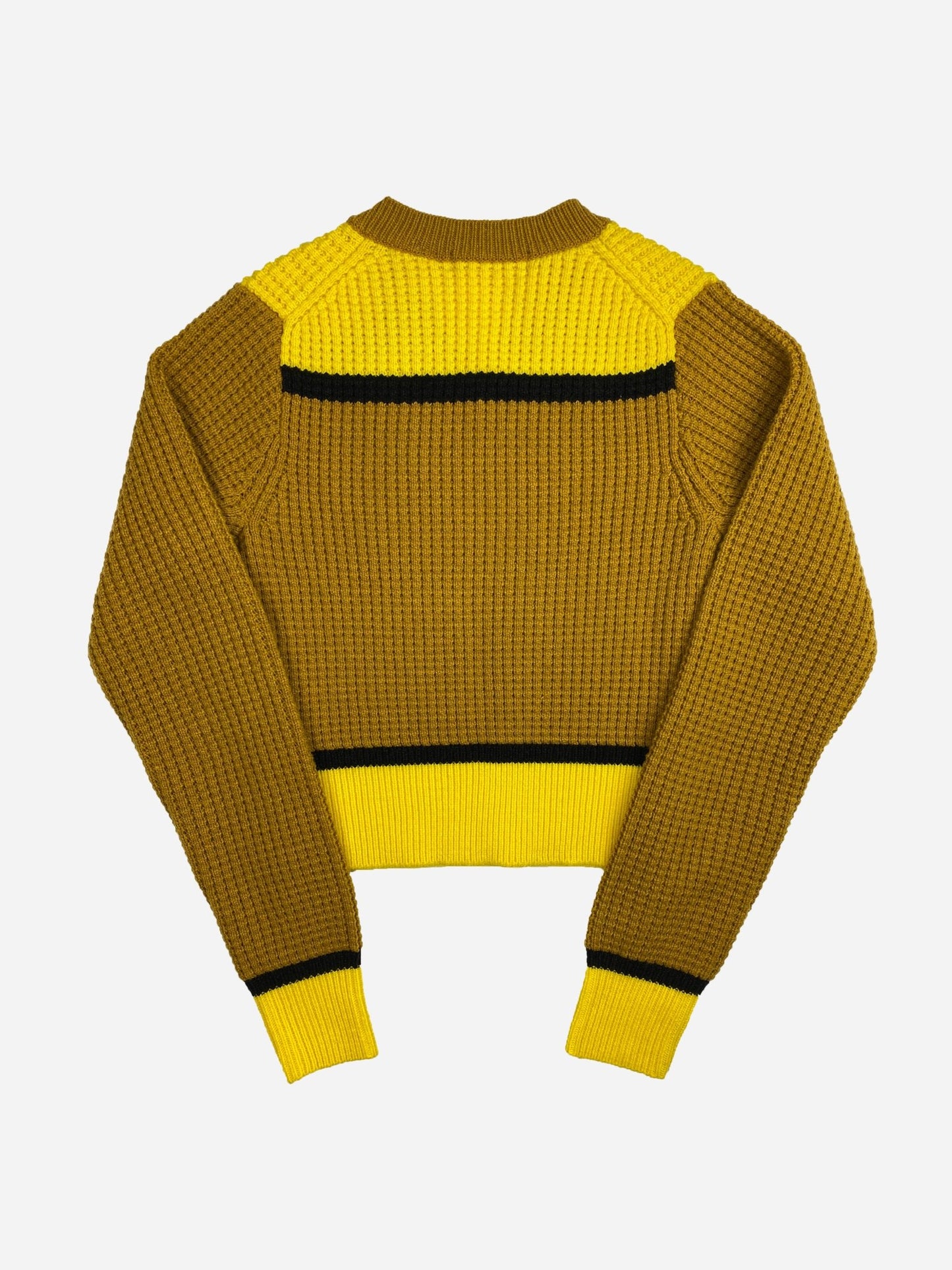 MARNI X UNIQLO CROPPED WAFFLE KNIT JUMPER. (XS) - SEVENUES.