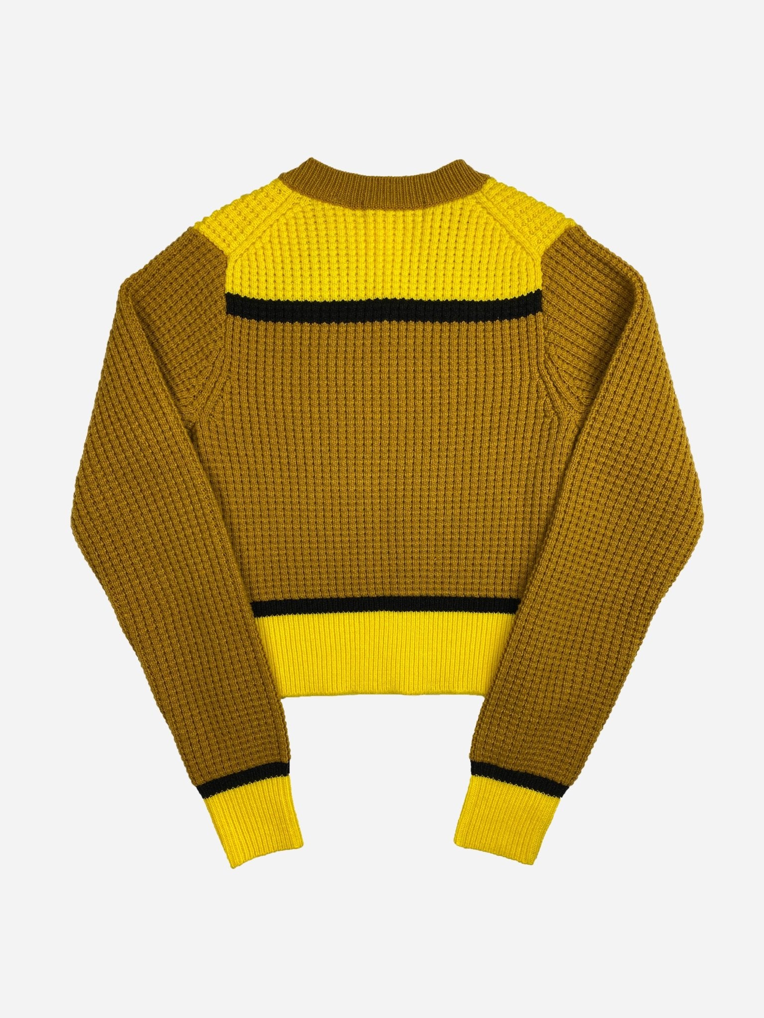 MARNI X UNIQLO CROPPED WAFFLE KNIT JUMPER. (XS) - SEVENUES.