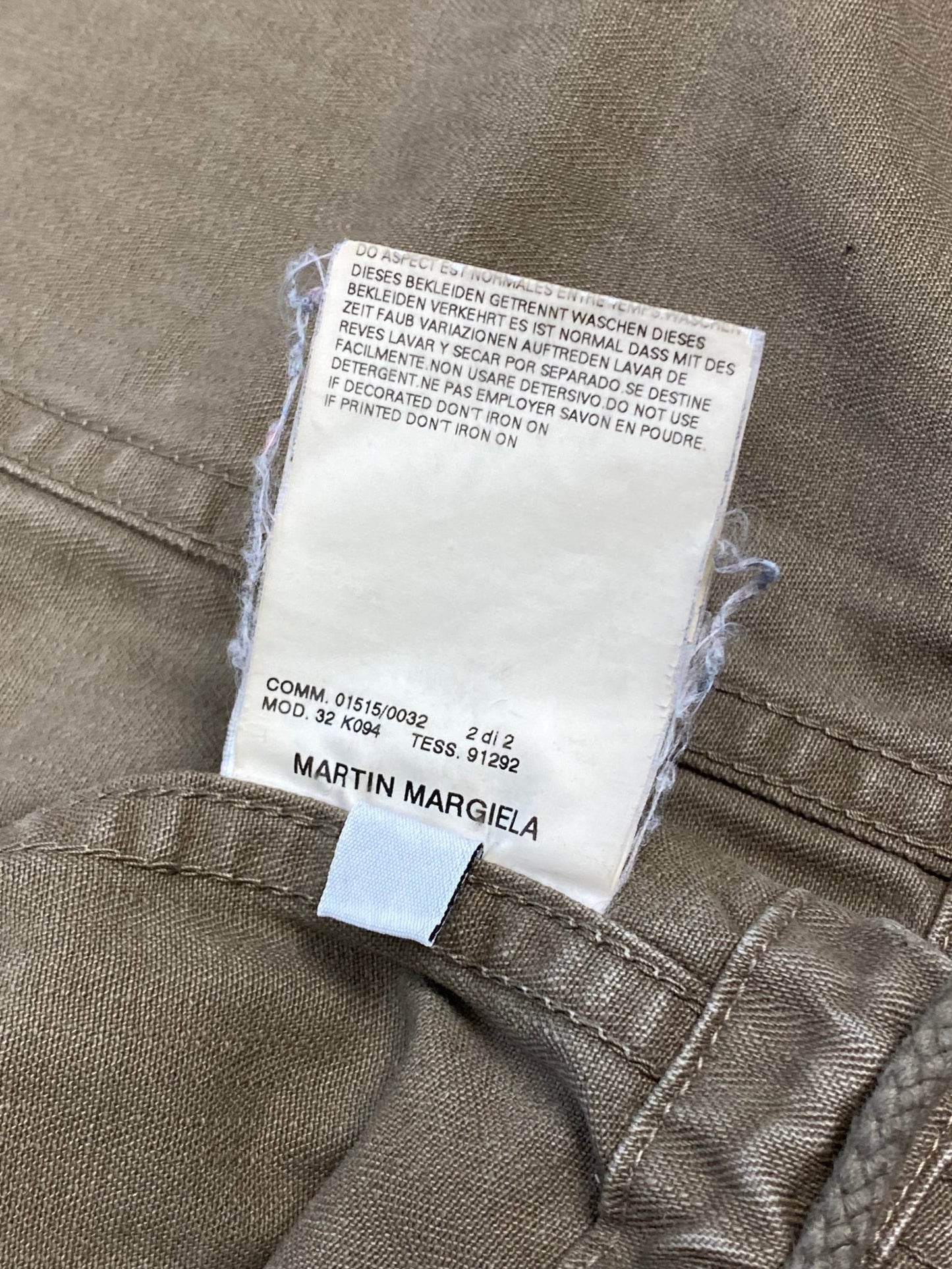 MARTIN MARGIELA 'STANDARD FIT' MILITARY PARKA JACKET. (42 / L) - SEVENUES.