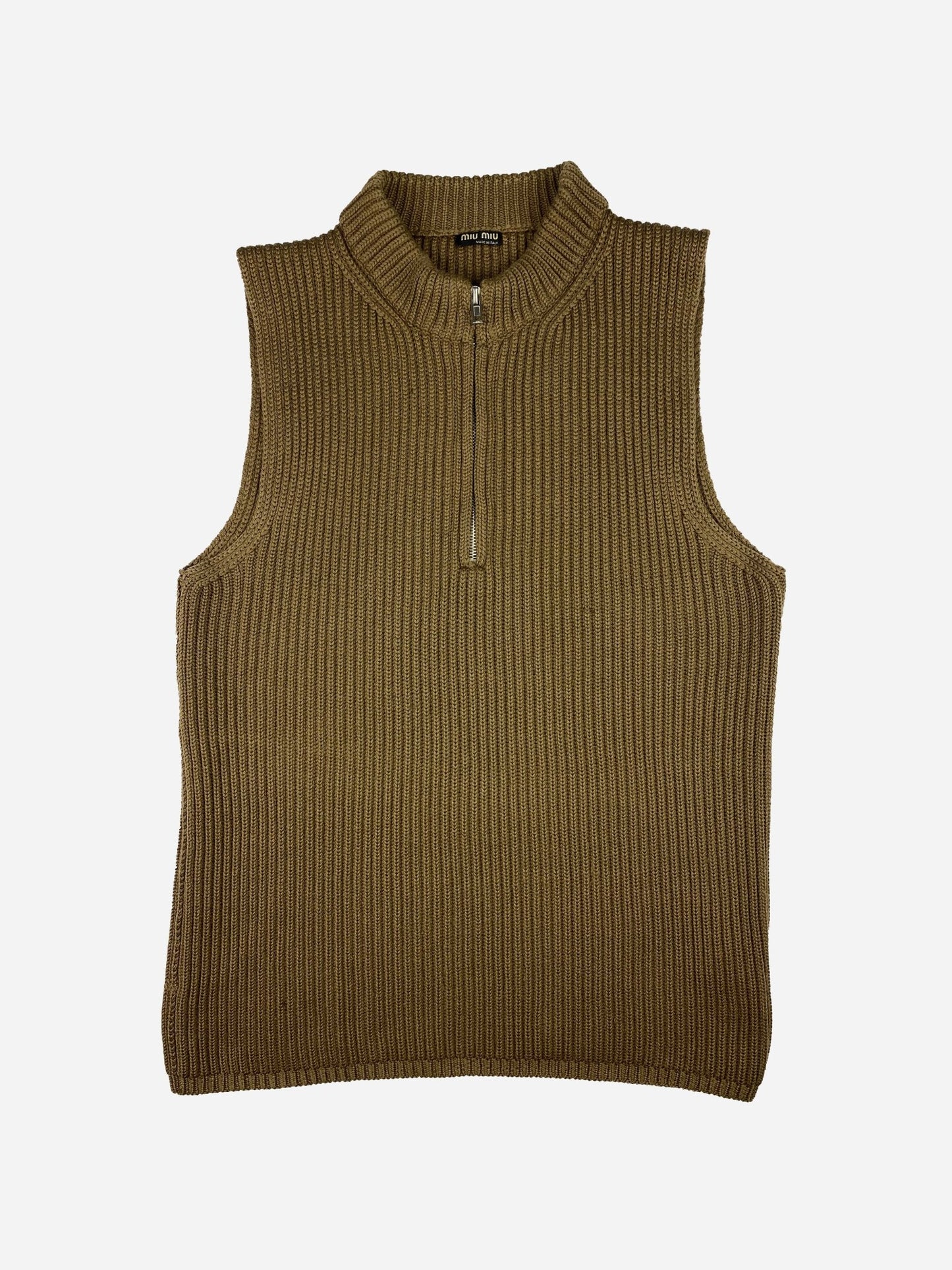 MIU MIU F/W 2002 KNIT SWEATER VEST. (L) - SEVENUES.