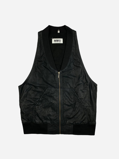 MM6 BY MAISON MARGIELA S/S 2011 GOAT LEATHER VEST. (S) - SEVENUES.