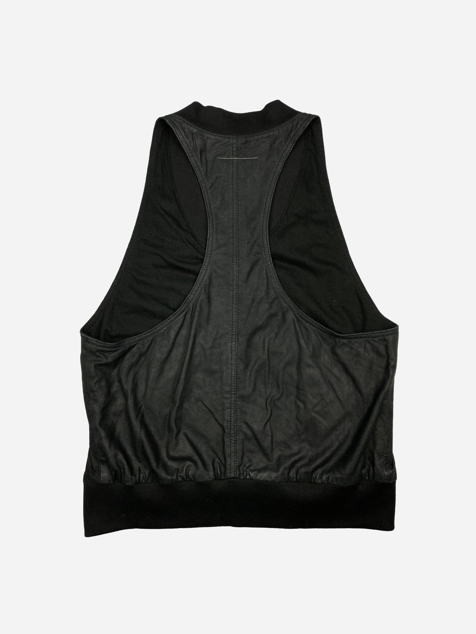 MM6 BY MAISON MARGIELA S/S 2011 GOAT LEATHER VEST. (S) - SEVENUES.