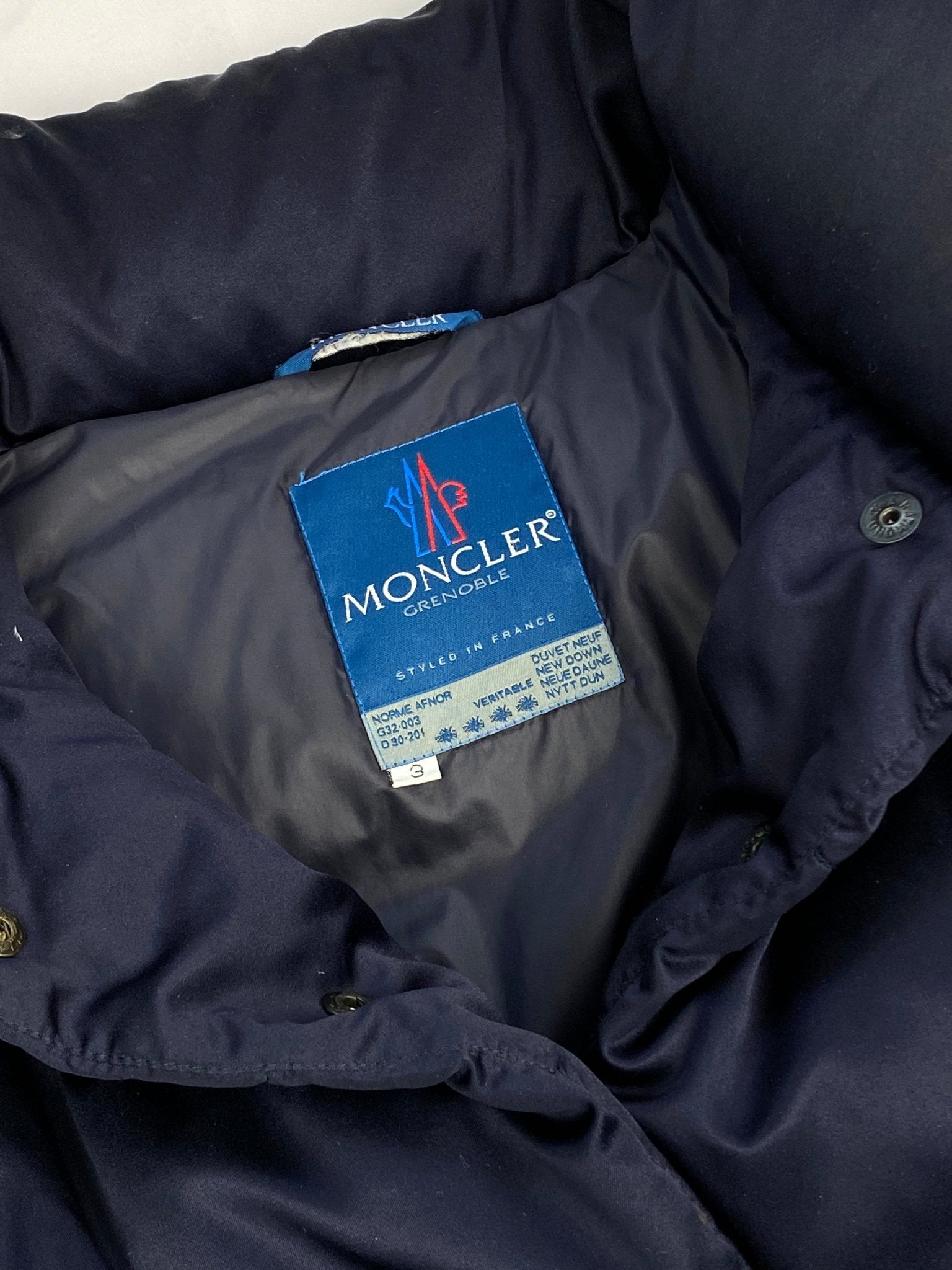 MONCLER GRENOBLE 90's PIUMINO DOWN JACKET. (3 / M) - SEVENUES.